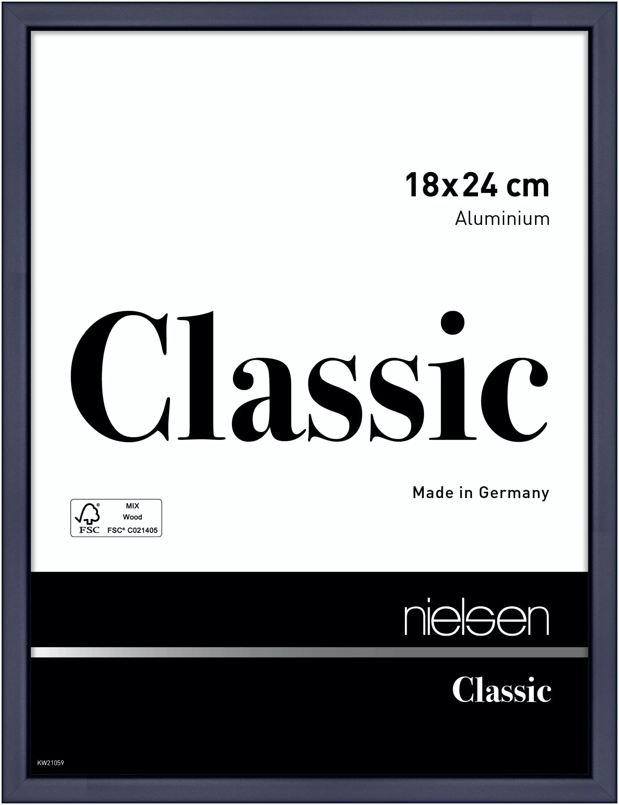 Nielsen Alurahmen Classic Blau 18,0x24,0cm
