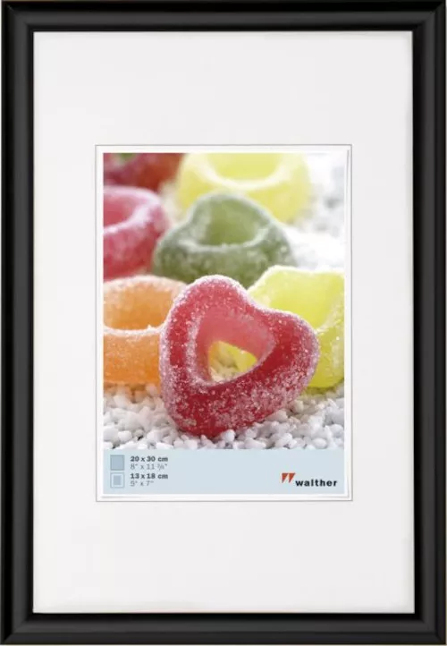 Kunststoffrahmen Trendstyle Schwarz, 10,0x15,0cm