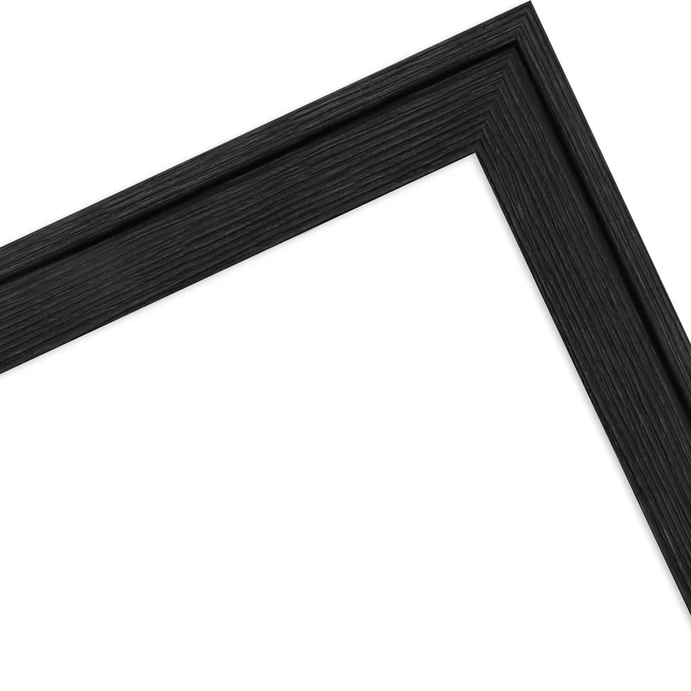 Holzrahmen Rostok Schwarz, gemasert 24 x 30 ohne Glas mi