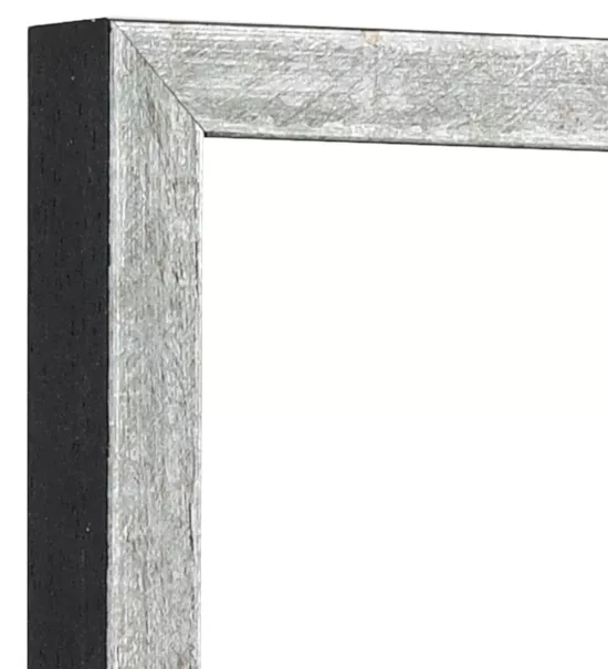 Holz-Bilderrahmen Nagold Antireflex.Acrylglas altsilber 15,0x20,0cm