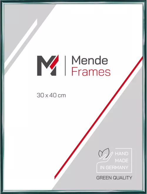 Alurahmen Wismar Grün 60x90 Kunstglas