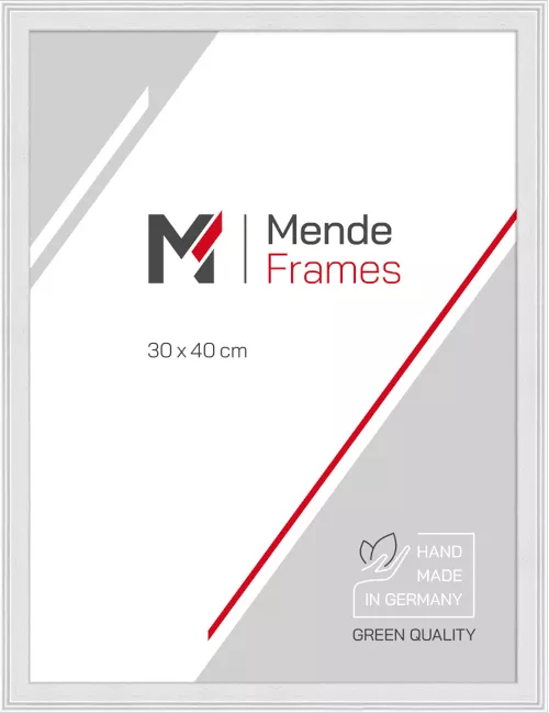 Holzrahmen Eberswalde Weiß 25x80 Normalglas