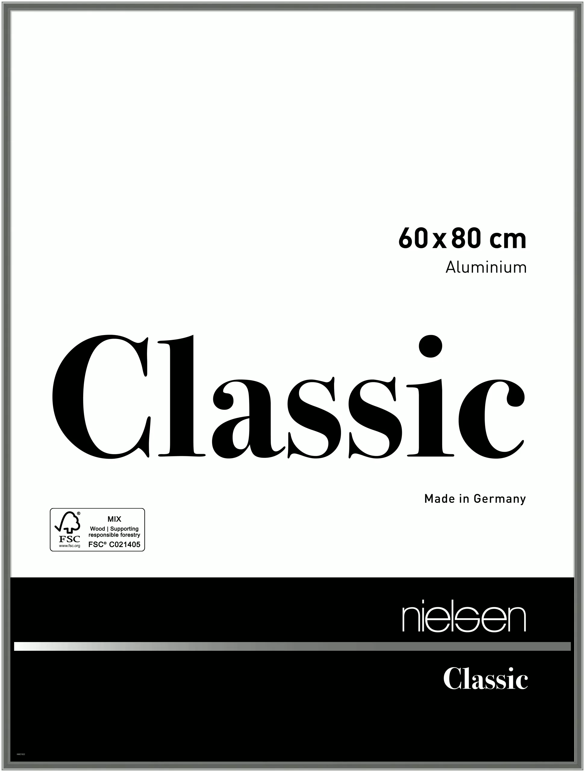 Nielsen Alurahmen Classic Contrastgrau 60,0x80,0cm