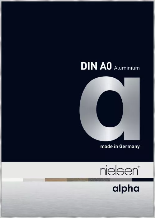 Alpha Alu Wechselrahmen Silber 84,1 x118,9cm Normalglas