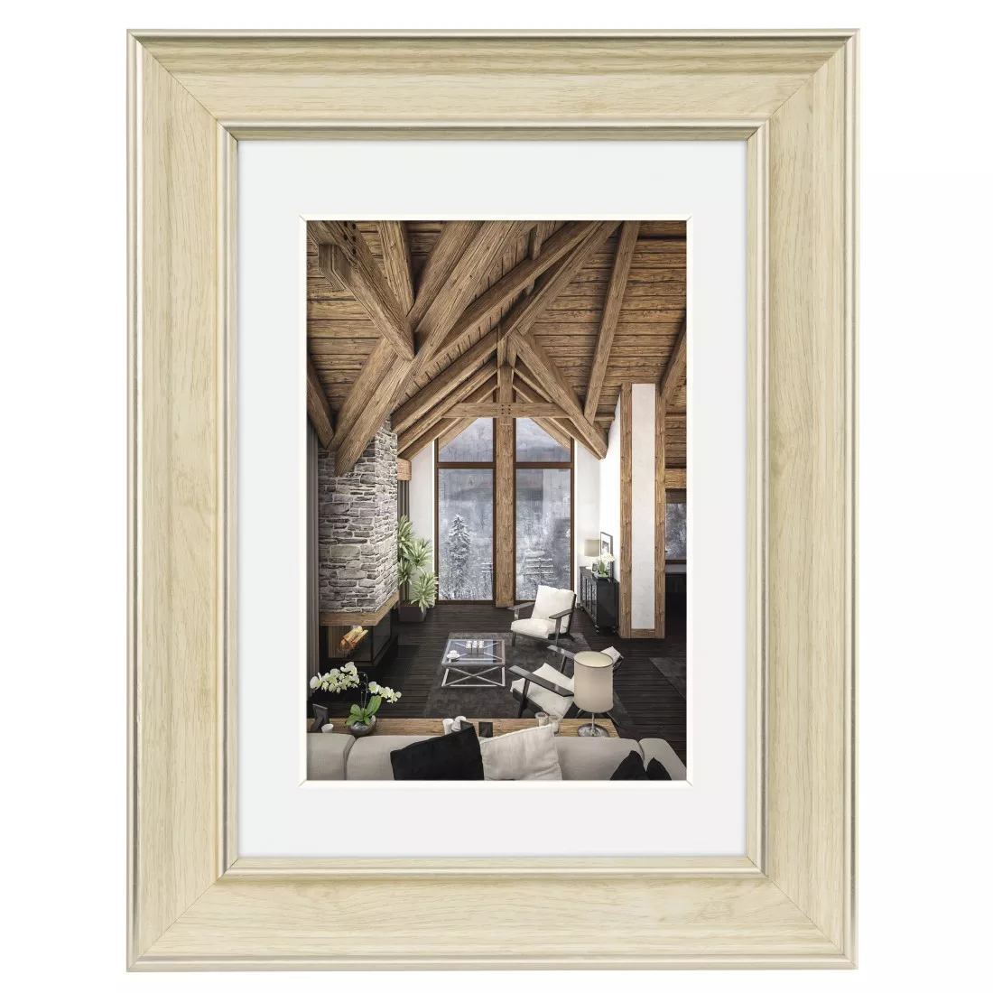 Kunststoffrahmen Rustic Natur, 10x15cm