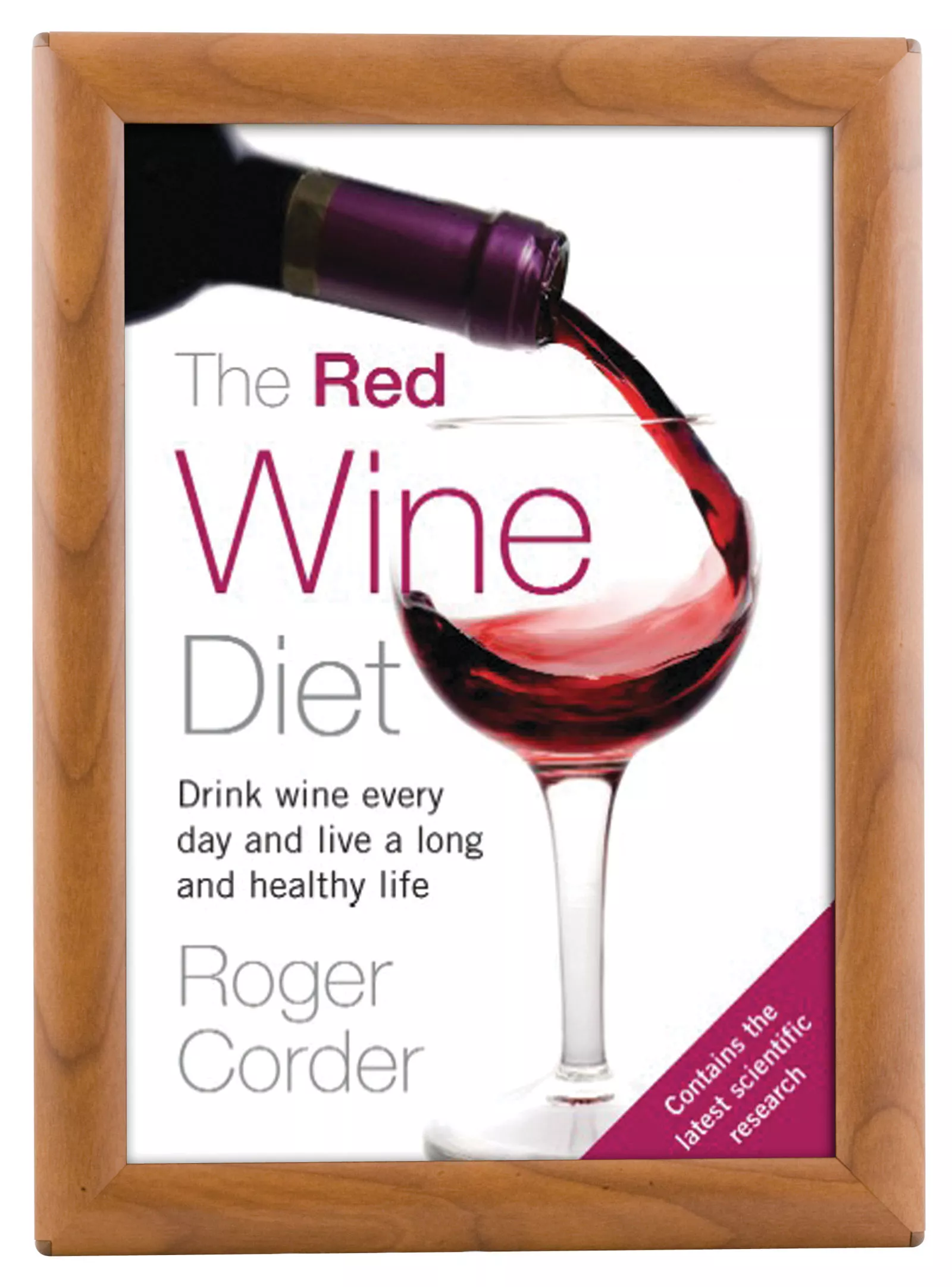 Klapprahmen Opti Frame 25mm, DIN A4, Gehrung, ohne Rückenstütze, Holz-Klapprahmen Optik