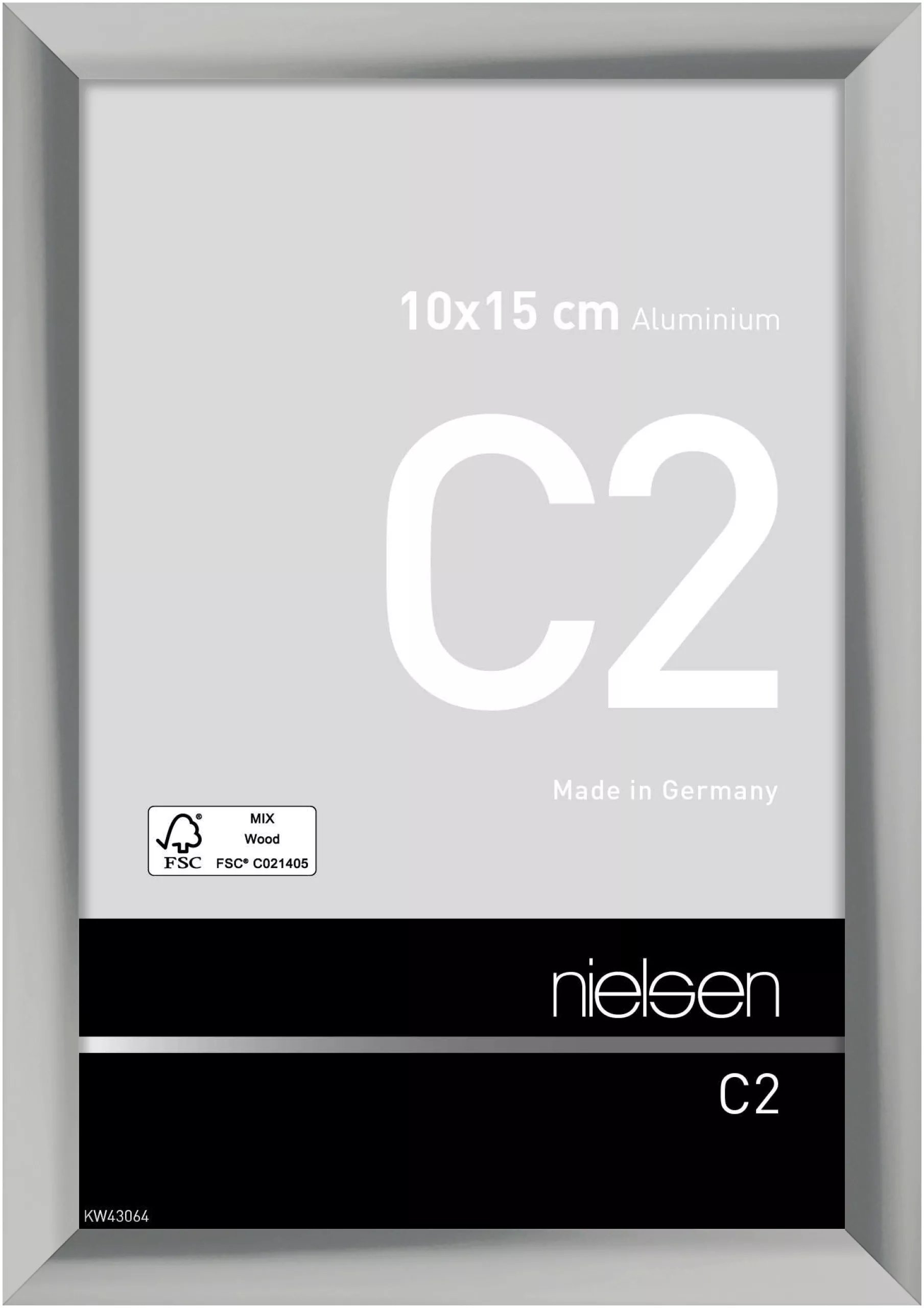 Alurahmen C2 Silber glanz, 10,0x15,0cm