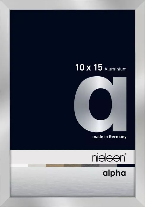 Alpha Alu Wechselrahmen Silber 10,0x15,0cm Normalglas