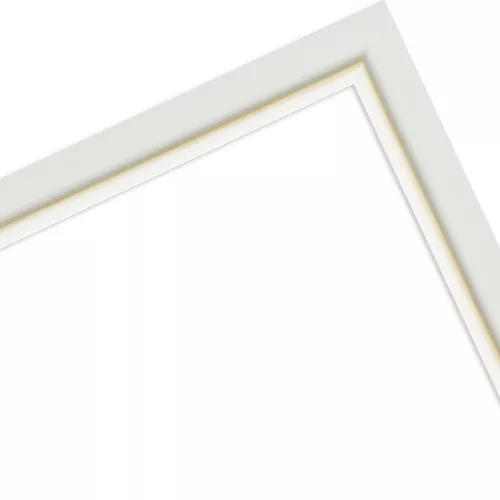 Holzrahmen Plauen Weiß 21x29,7 ohne Glas mit Rückwand