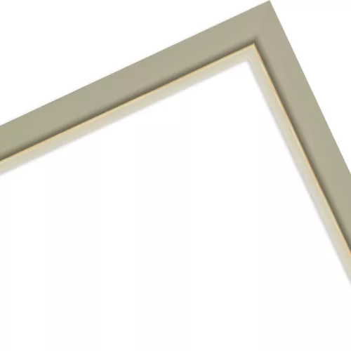 Holzrahmen Plauen Hellgrau 20x60 ohne Glas mit Rückwan