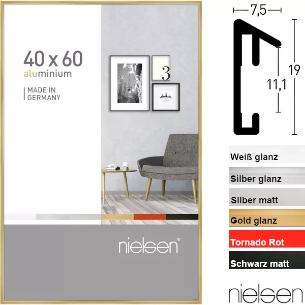 Nielsen Alu-Wechselrahmen Pixel