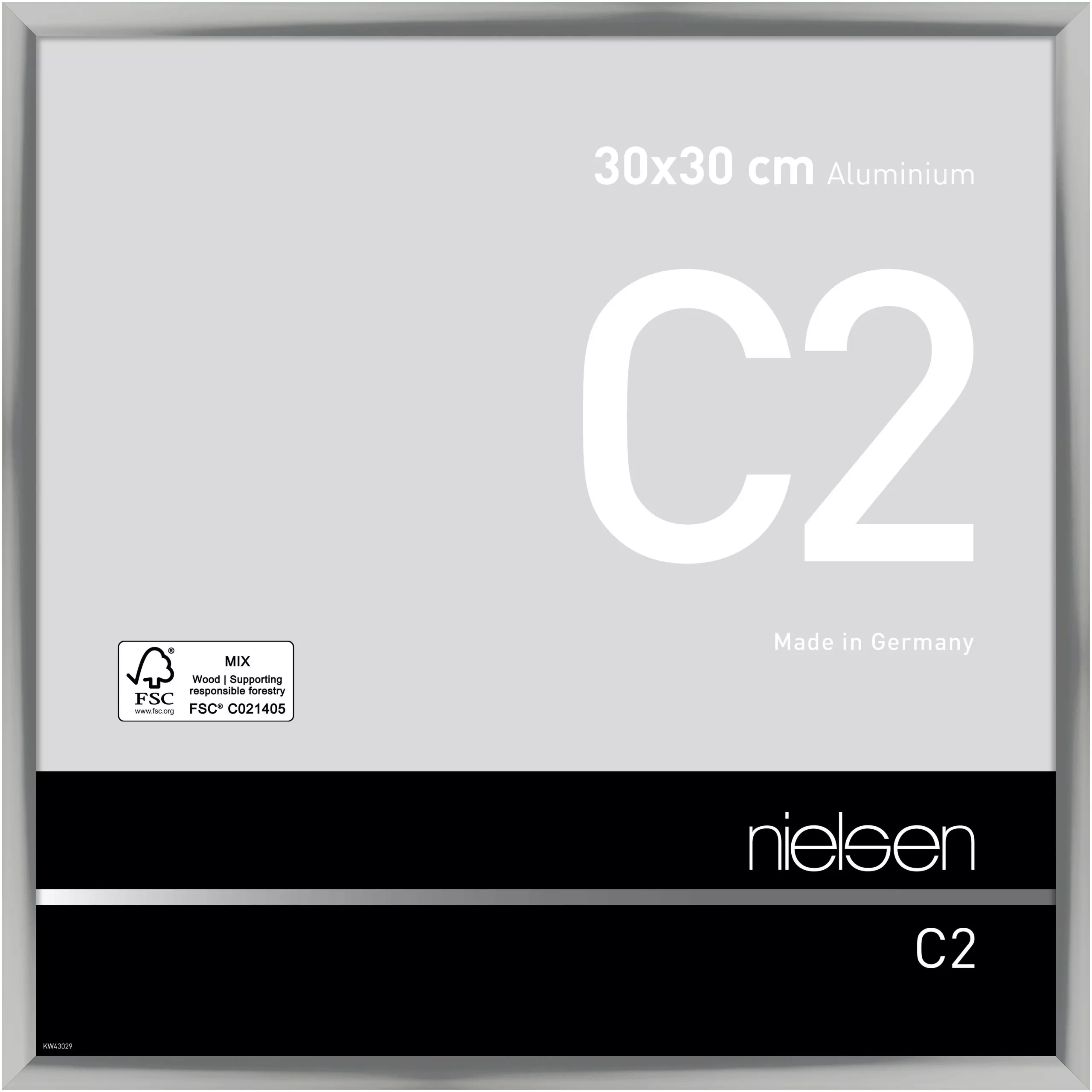 Alurahmen C2 Silber glanz, 30,0x30,0cm