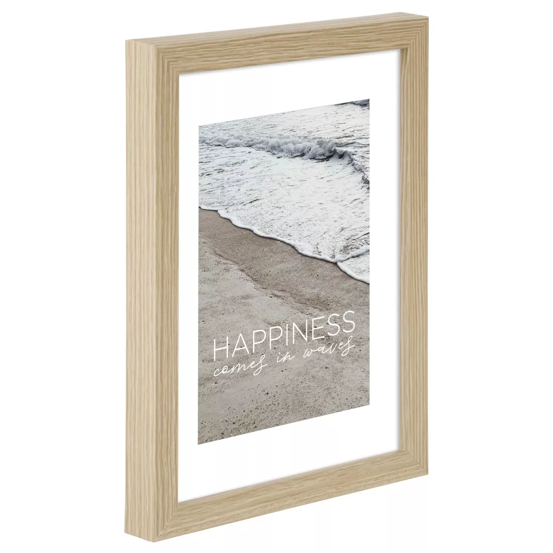 Holz-Bilderrahmen Waves Normalglas Eiche, 30x40cm