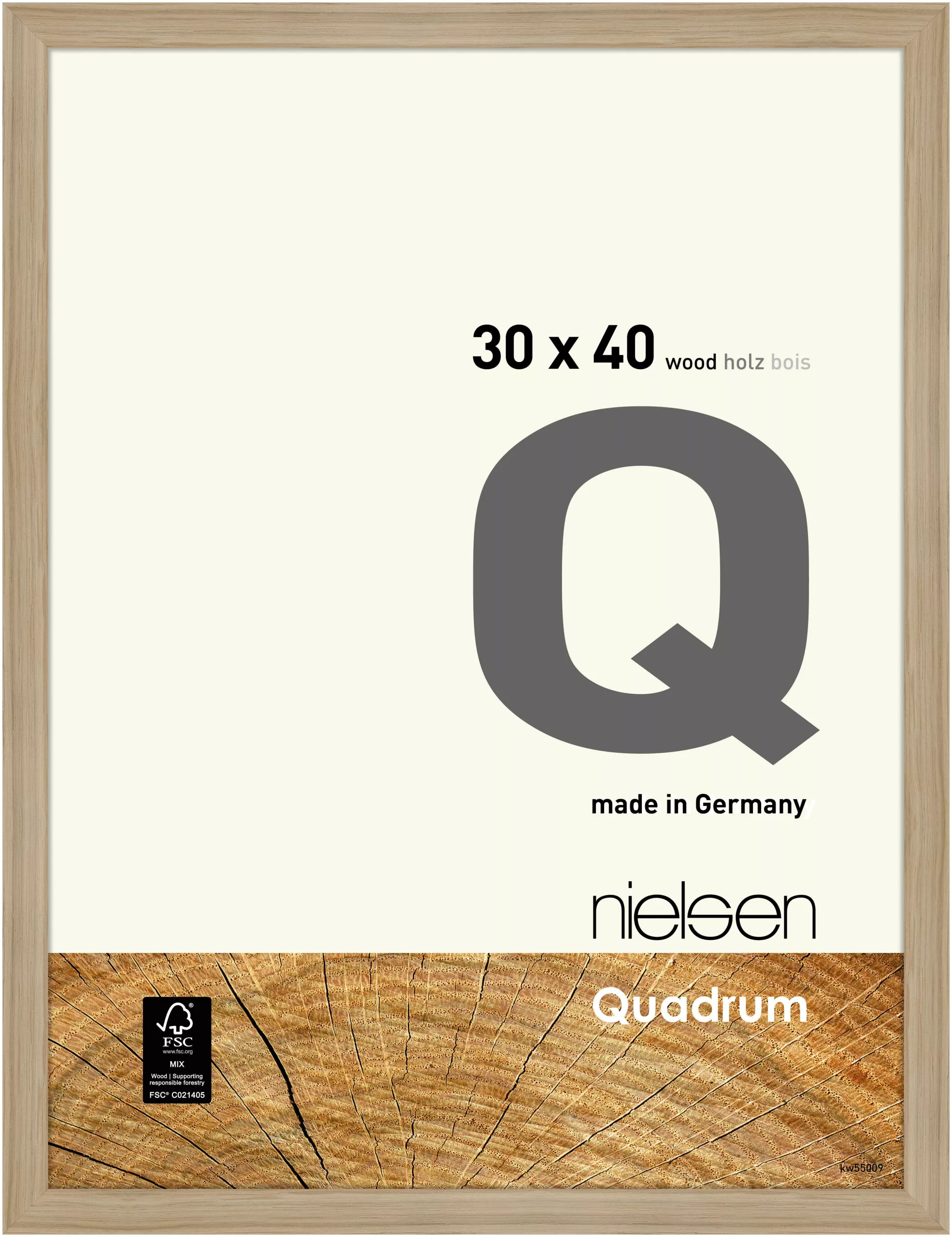 FSC Holzrahmen Quadrum 20 Eiche 30,0x40,0cm