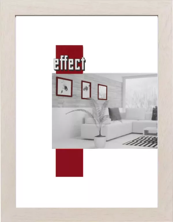 Holz-Bilderrahmen Ettlingen Antireflex-Acrylglas Creme 100,0x140,0cm
