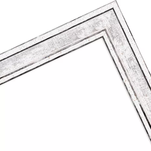 Holzrahmen Greiz Silber 10x20 ohne Glas mit Rückwand