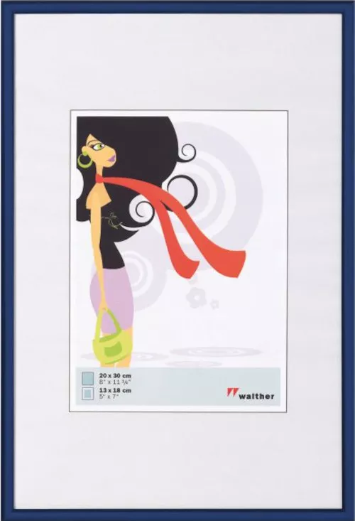 Kunststoffrahmen New Lifestyle Blau, 18,0x24,0cm