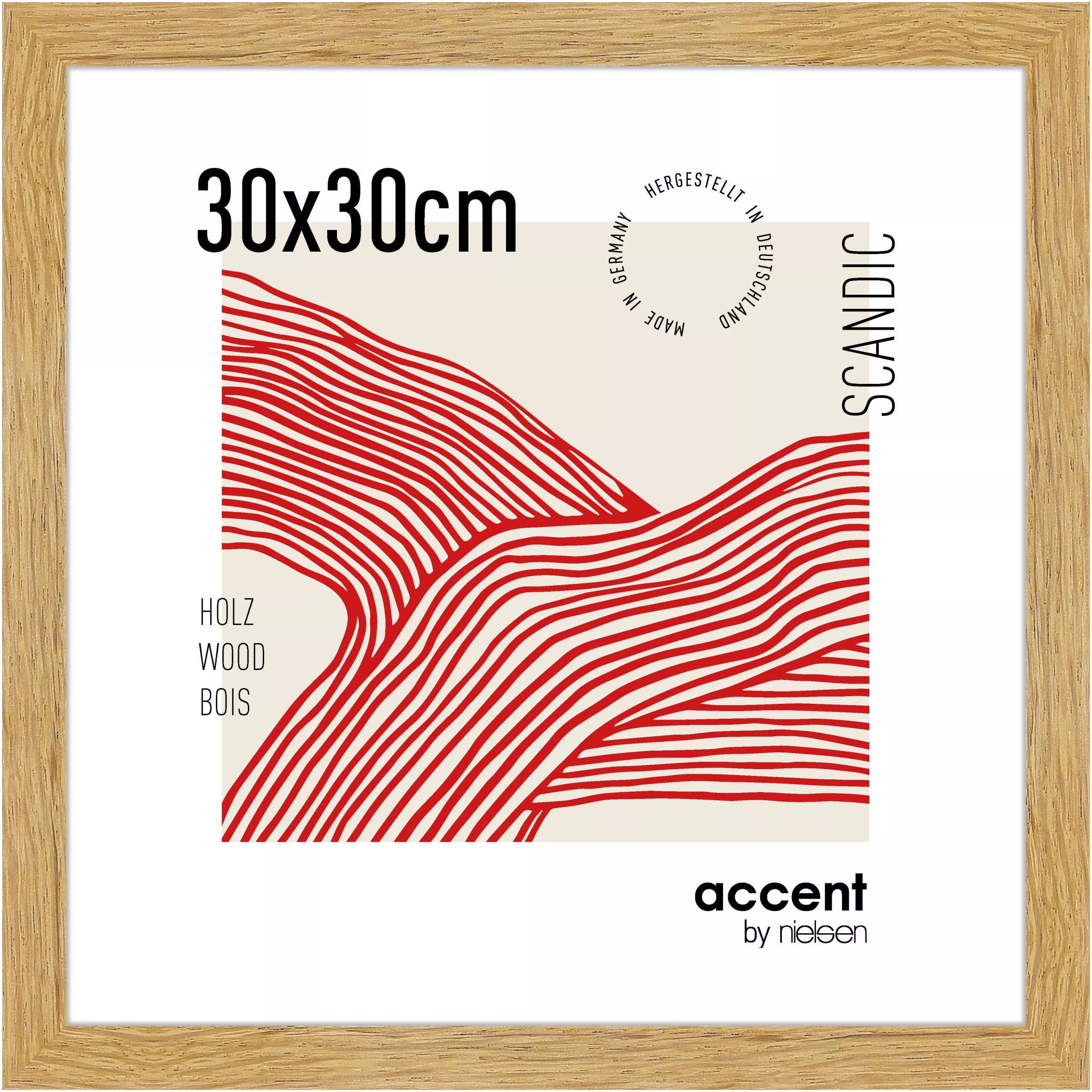 Holz Wechselrahmen Scandic 30,0 x 30,0 cm