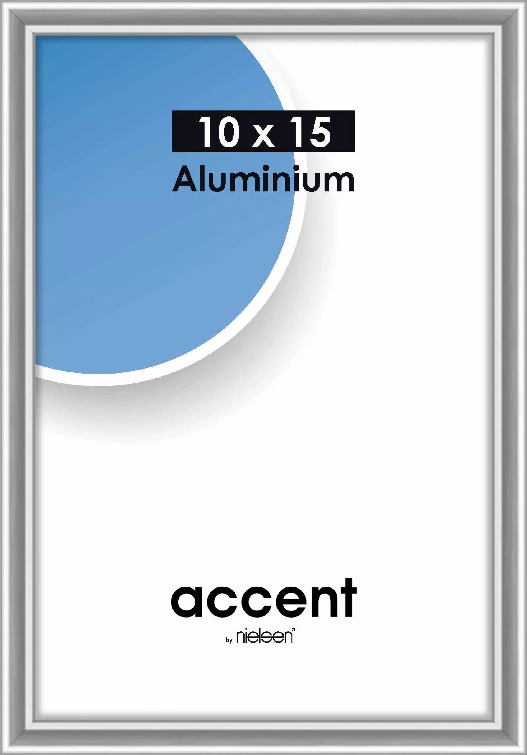 Wechselrahmen Accent Alu Silber glanz 10,0 x 15,0 cm