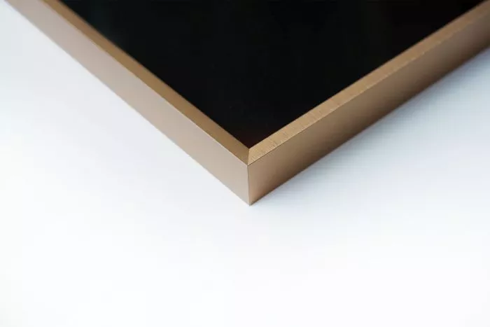 Alpha Alu Wechselrahmen Brushed Amber 70,0x70,0cm Normalglas