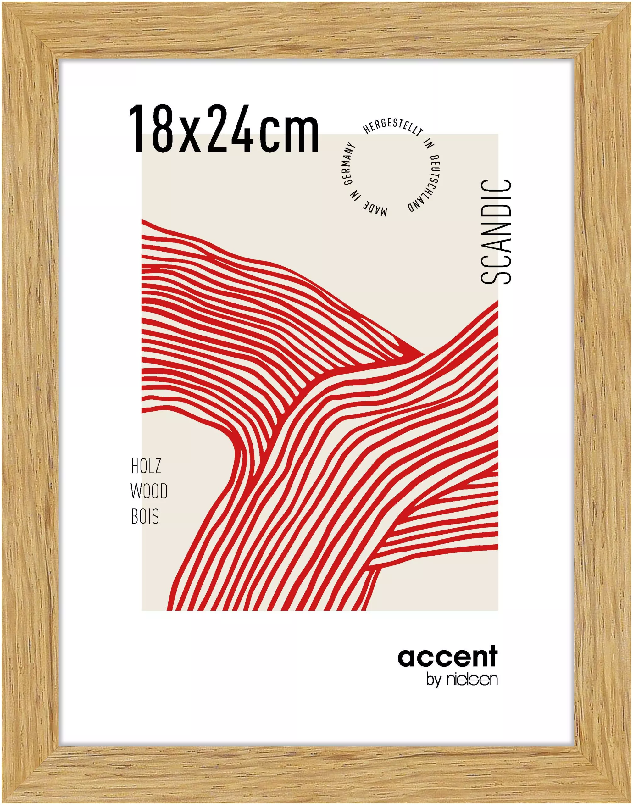 Holz Wechselrahmen Scandic 18,0 x 24,0 cm