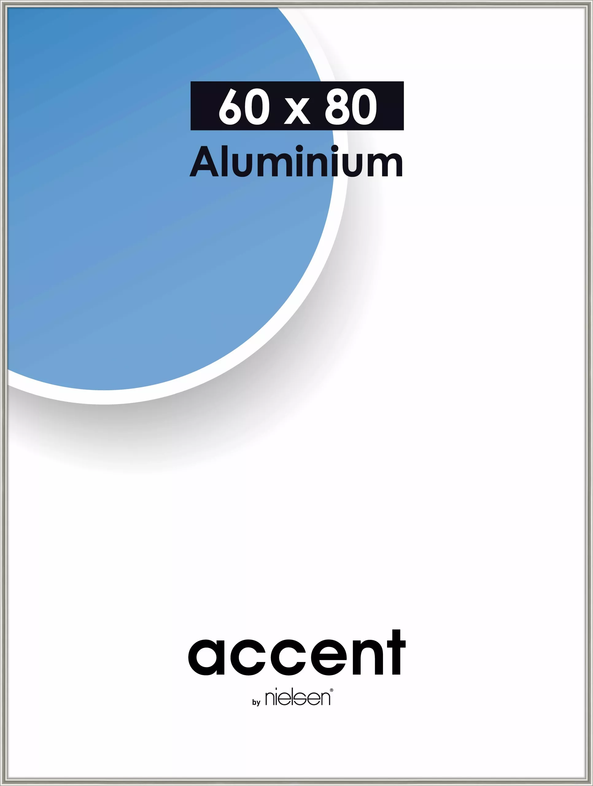 Wechselrahmen Accent Alu Pearl Mercury 60,0 x 80,0 cm