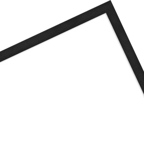 Alurahmen Weimar Schwarz 60x80 ohne Glas mit Rückwand