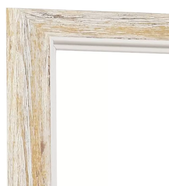 Holz-Bilderrahmen Calw Antireflex-Acrylglas weiss 80,0x120,0cm