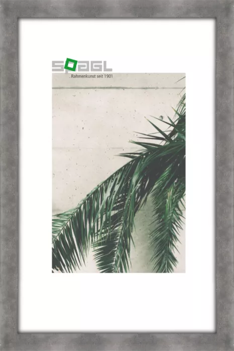 Wechselrahmen 8064 Beton-Look Dunkelgrau Normalglas 15x20cm