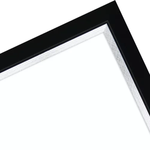 Holzrahmen Zittau Schwarz 50x65 ohne Glas mit Rückwand