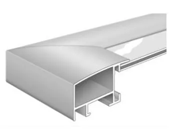 Alu-Wechselrahmen Accent Largo Struktur Silber matt   60,0 x 80