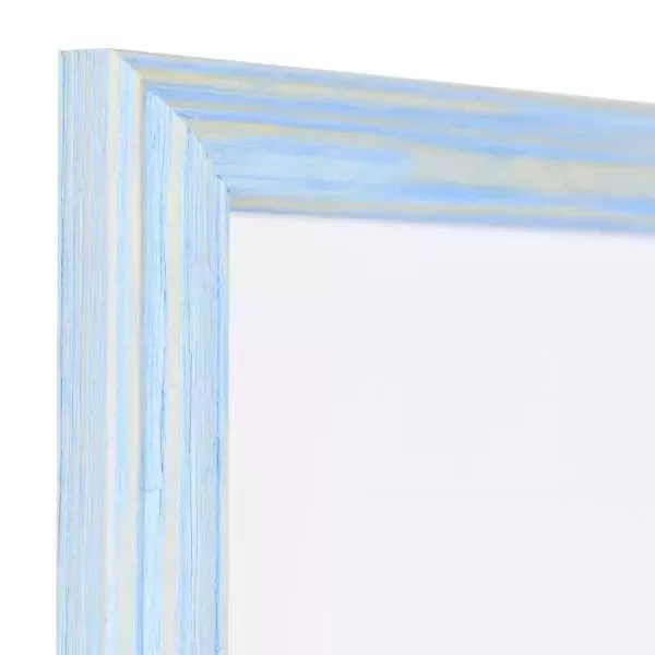 Holz-Bilderrahmen Fellbach Hellblau Normalglas+Rückwand 7,0x10,0cm