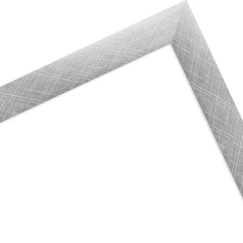 Holzrahmen Pirna Silber 30x90 Kunstglas
