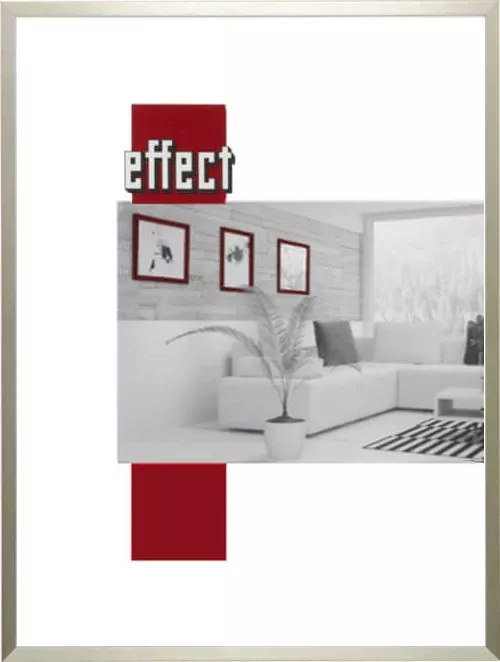 Alu-Bilderrahmen S2 Antireflexglas Champagner 45,0x60,0