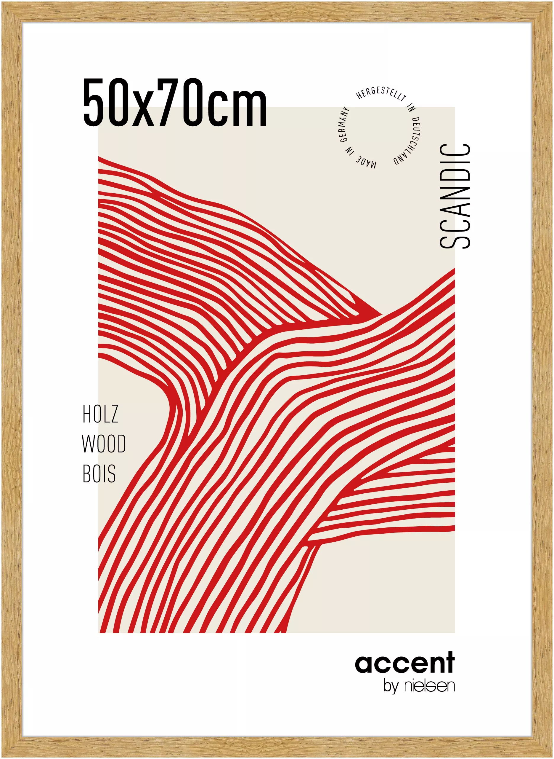 Holz Wechselrahmen Scandic 50,0 x 70,0 cm