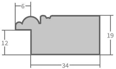 Holzrahmen Hoyerswerda Schwarz 15x15 Leerrahmen