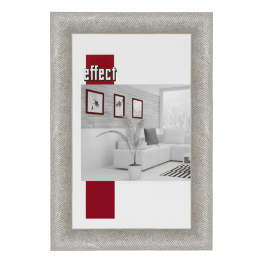 Holz-Bilderrahmen Backnang Antireflex-Acrylglas Silber, 70 x 70 cm