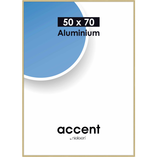 Wechselrahmen Accent Alu Gold glanz 50,0 x 70,0 cm