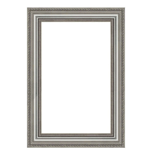 Prunk Bilderrahmen Cortona Silber 60 x 90 cm Leerrahmen