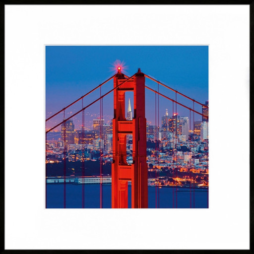 Nielsen Gerahmtes Bild „Golden Gate Bridge“ 50,0 x 50,0 cm