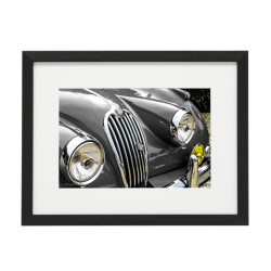 Gerahmtes Bild Oldtimer Cars Nr11 – Kunststoffrahmen Schwarz