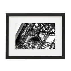 Gerahmtes Bild Paris Nr30 – Kunststoffrahmen Schwarz