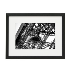 Gerahmtes Bild Paris Nr30 – Kunststoffrahmen Schwarz