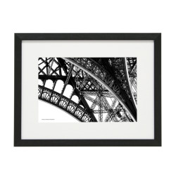 Gerahmtes Bild Paris Nr33 – Kunststoffrahmen Schwarz