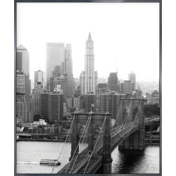 Nielsen Gerahmtes Bild „Brooklyn Bridge B&W“ 50,0 x 60,0 cm