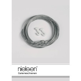 Nielsen Stahlseil mit Schlaufe und Gleithaken