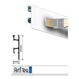 Bilderschiene Click Rail Pro Weiß grundiert 200 cm