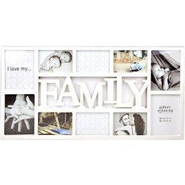 Collage-Rahmen Family 10 weiß