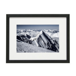 Gerahmtes Bild Mountain Nr12 – Kunststoffrahmen Schwarz