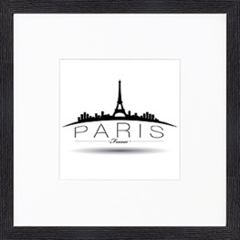 Nielsen Gerahmtes Bild „Paris“ 30,0 x 30,0 cm